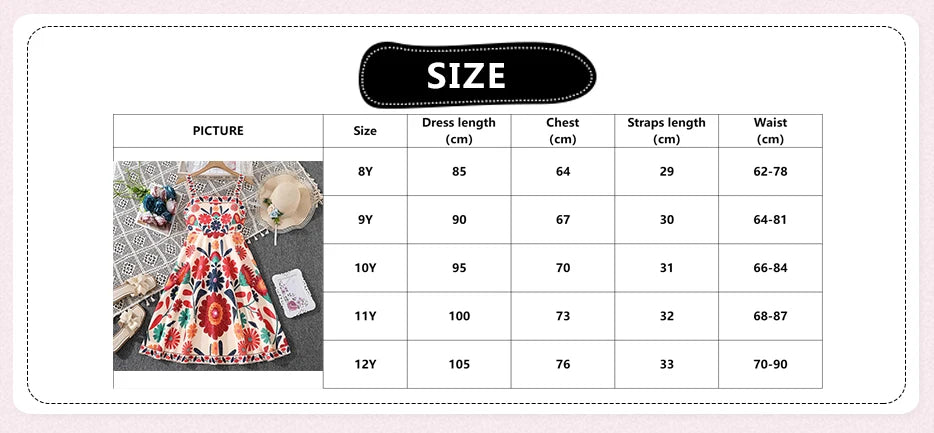 Girls 8-12 Vibrant Floral Dress