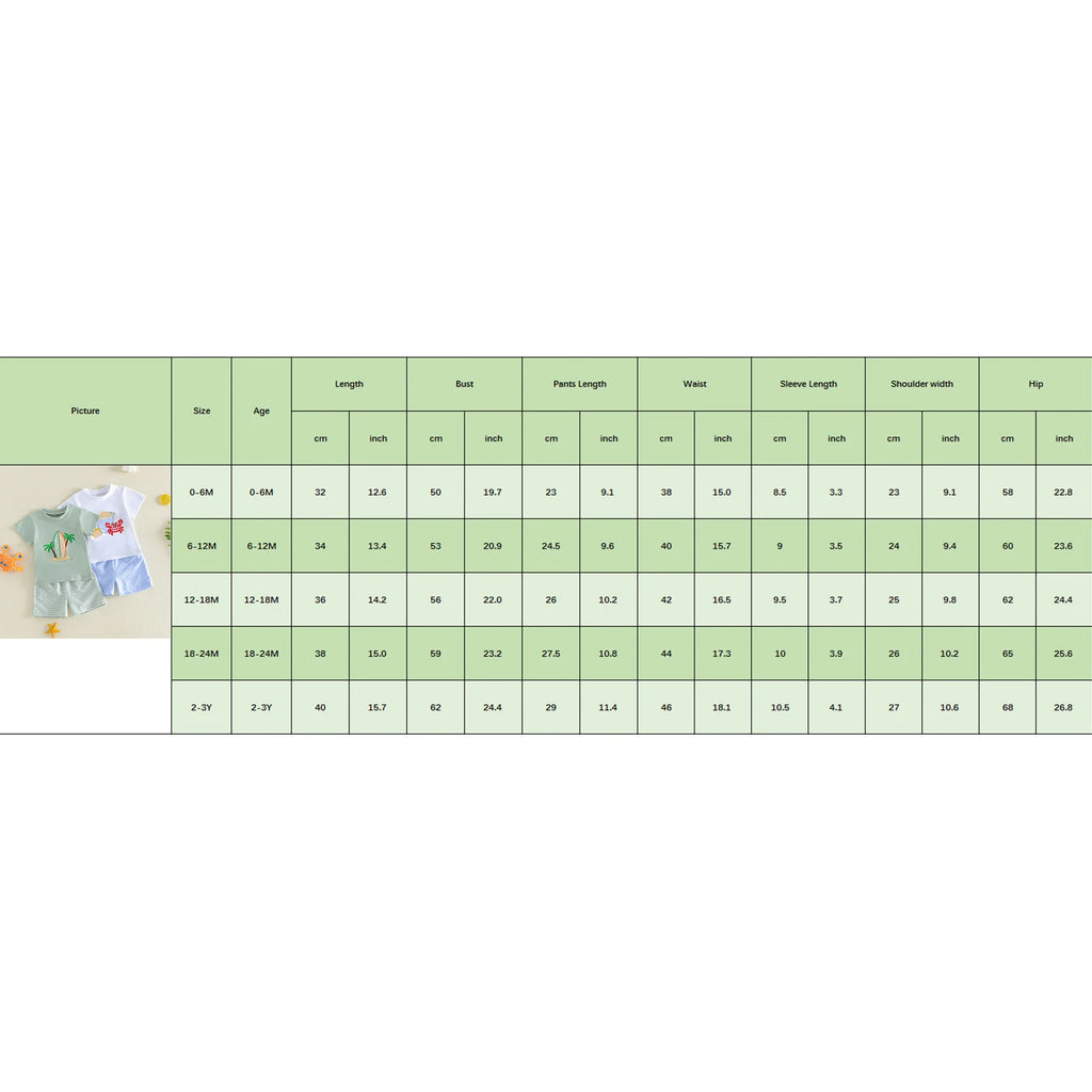 "Beach Days" Baby/Toddler Boys Sets