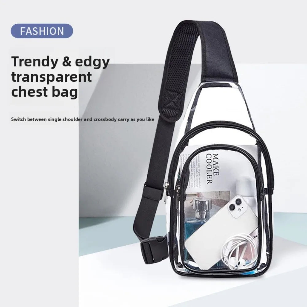 Clear Heavy Duty Waterproof Sling Bag – Stadium & Concert Approved Bag