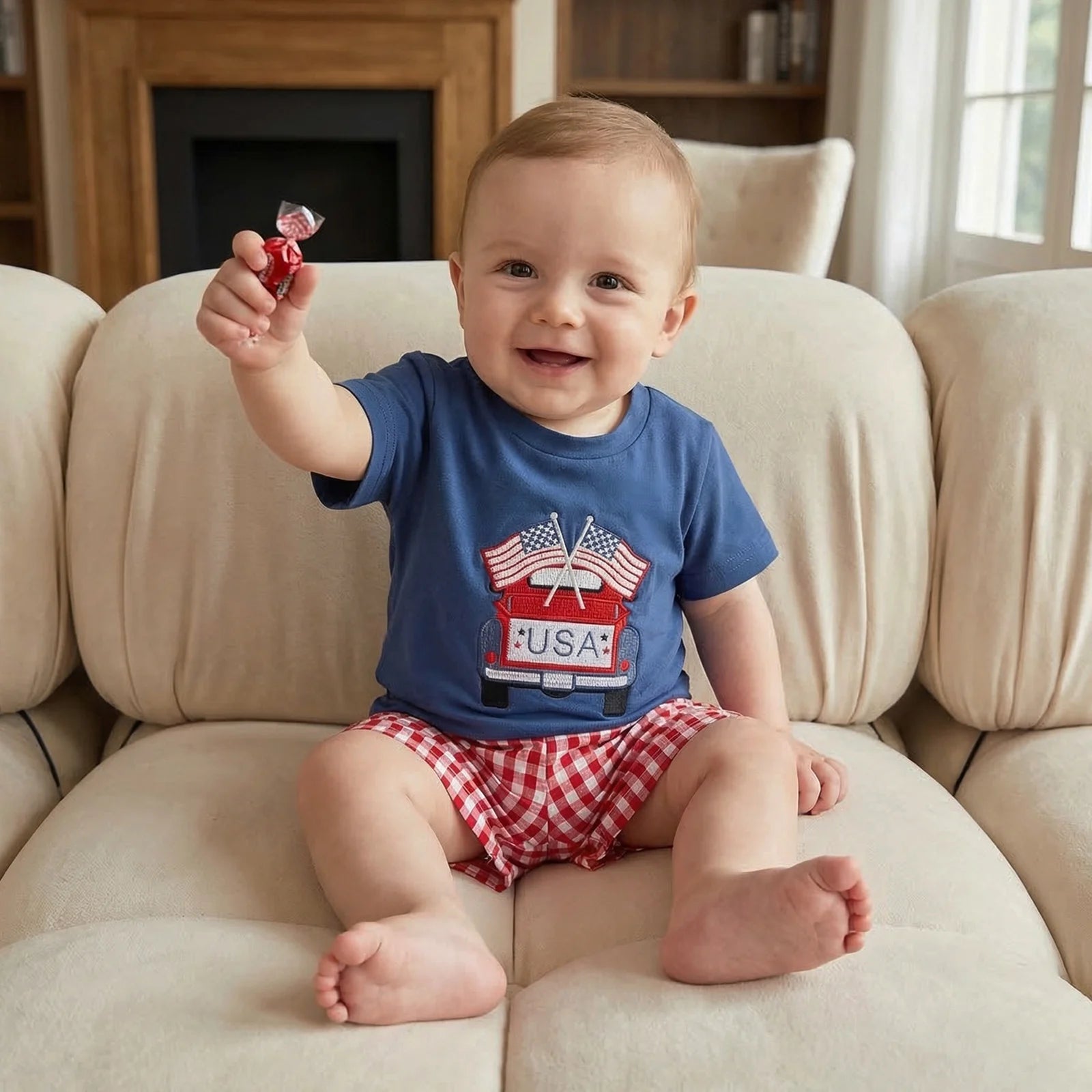 "It's Independence Day" Baby/Toddler Boy Set