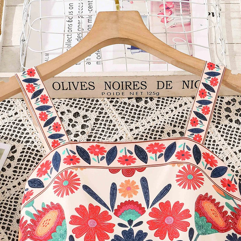 Girls 8-12 Vibrant Floral Dress