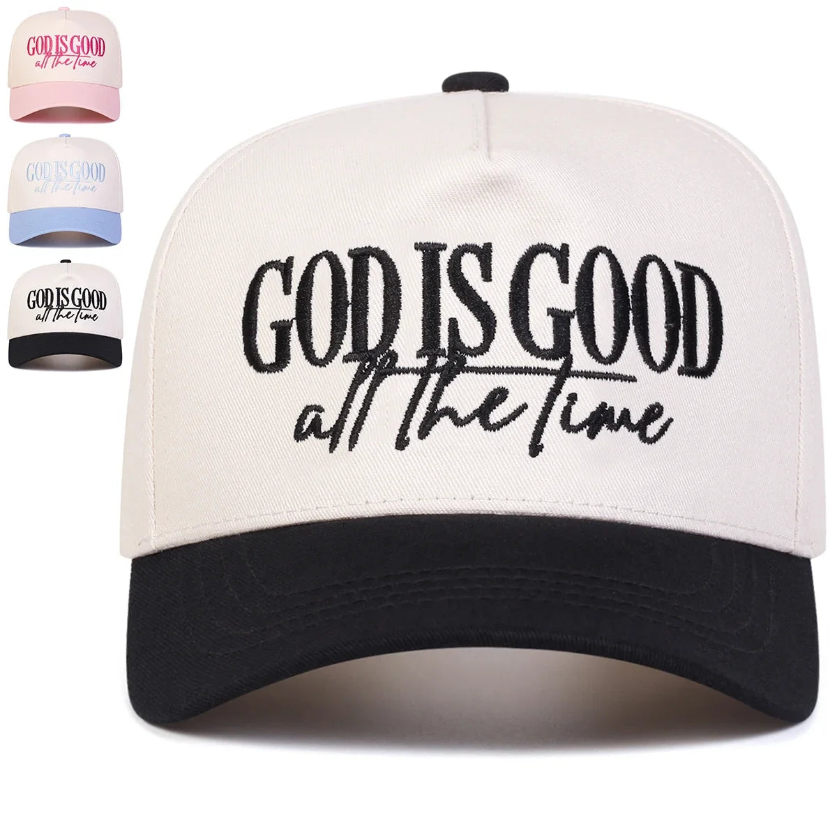 GOD IS GOOD ALL THE TIME Embroidery Baseball Cap – Adjustable Casual Sports Cap